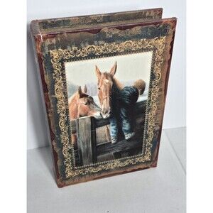 Decoy Book With Felt Lined Hidden Compartment For Hiding Items